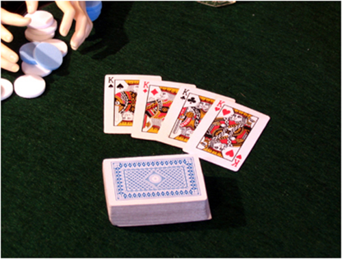 Poker card scale